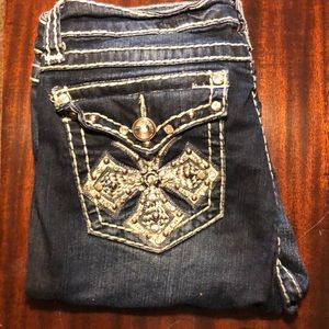 Dark Wash Skinny Jeans LA Idol USA